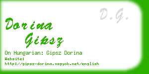 dorina gipsz business card